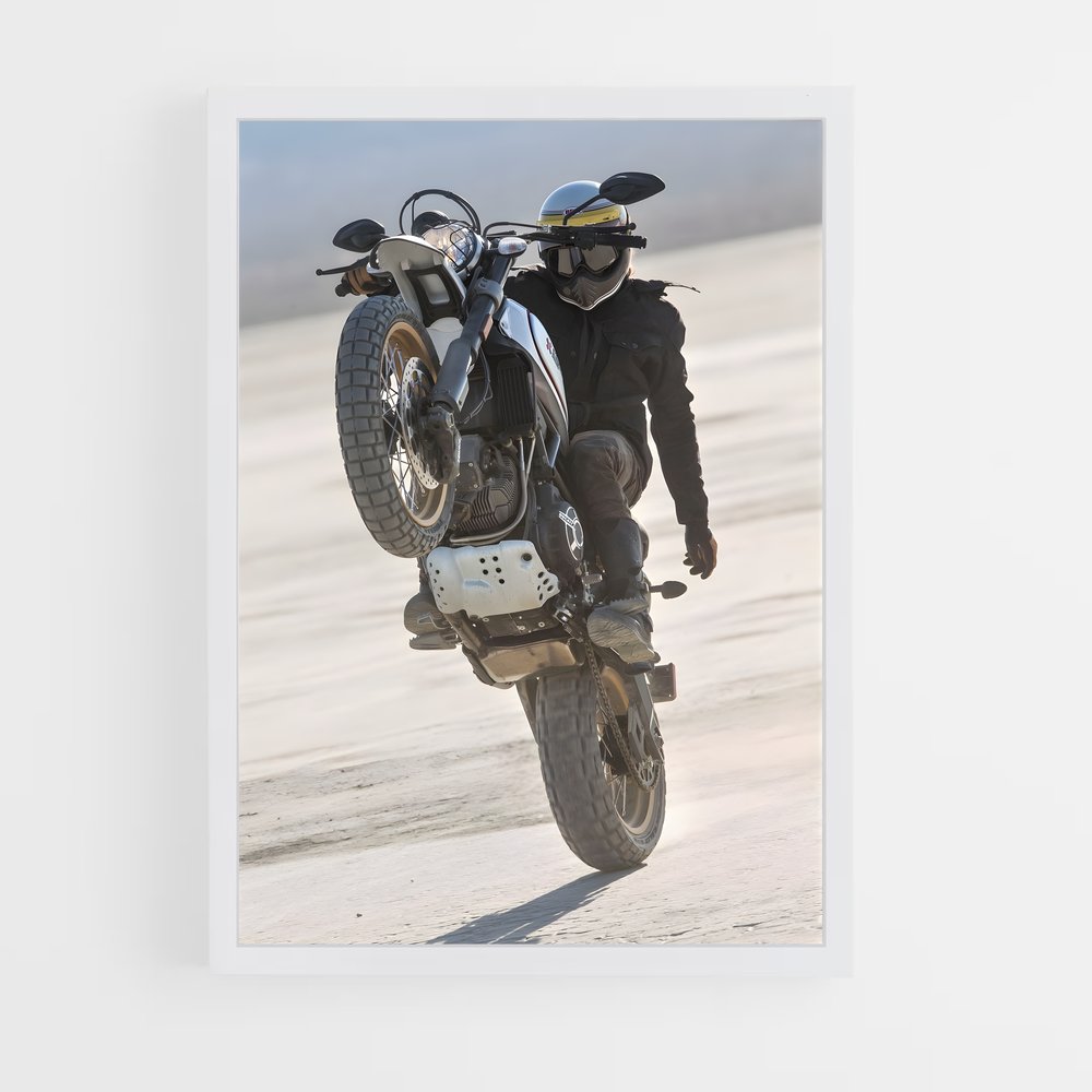 Poster Sable et Moteur – affiche Ducati (vue 3)